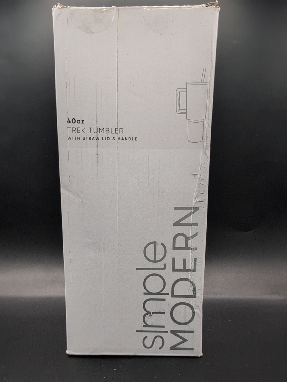 SIMPLE MODERN 40oz Trek Tumbler in White with Pink Bow New in Box - Picture 11 of 11